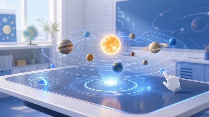 太阳系行星运行逻辑 3D 模拟器封面